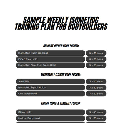 Iron Hold-The Bodybuilder's BluePrint For Isometric Mastery